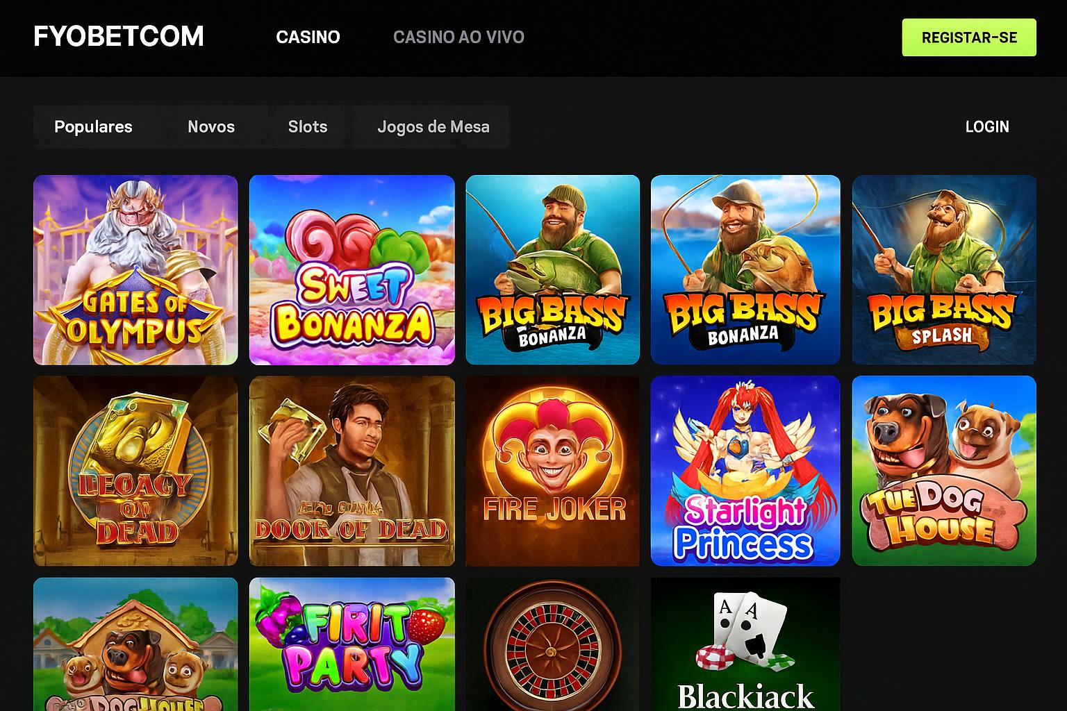 Jogos de cassino online FYOBET